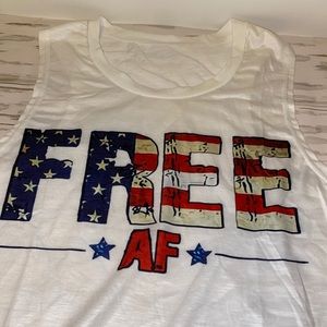 Tank Top Size Large Graphic “FREE”